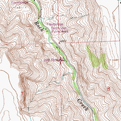 Topographic Map of 330 Spring, ID