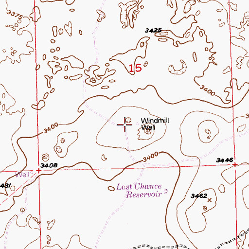 Topographic Map of Windmill Well, ID