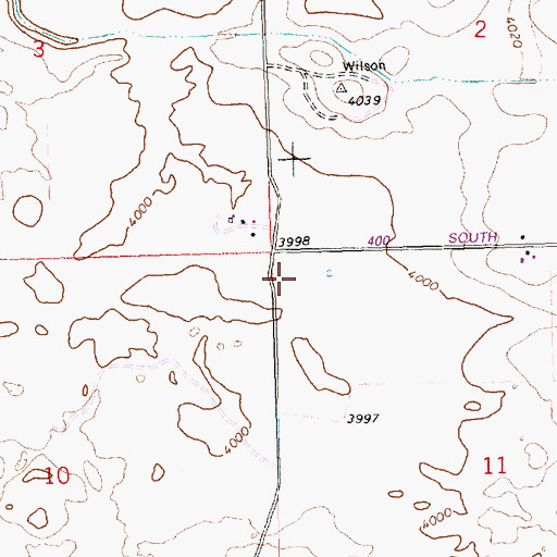 Topographic Map of Lateral 21, ID