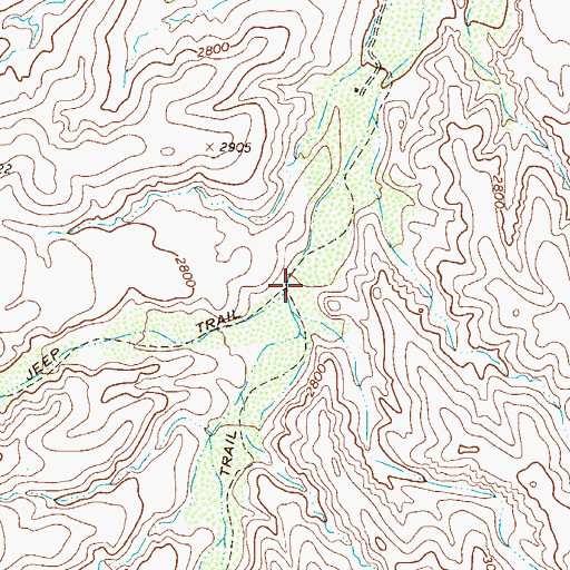 Topographic Map of Lower H N Trough, AZ