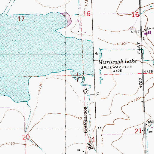 Topographic Map of Big Cottonwood Creek, ID