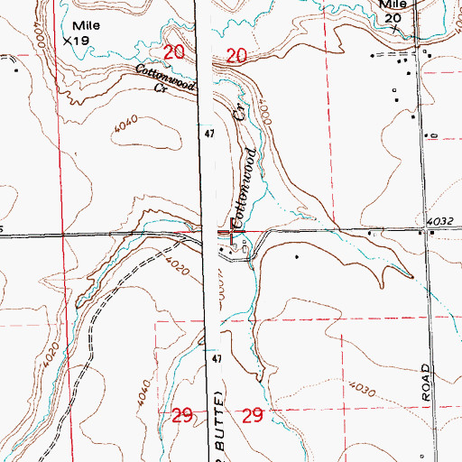 Topographic Map of McMullen Creek, ID
