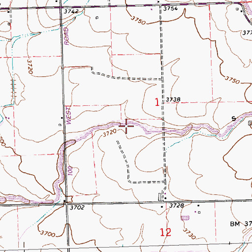 Topographic Map of S Canal, ID