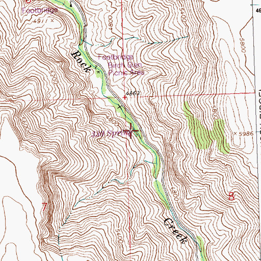 Topographic Map of Three Hundred Thirty Spring Picnic Ground (historical), ID