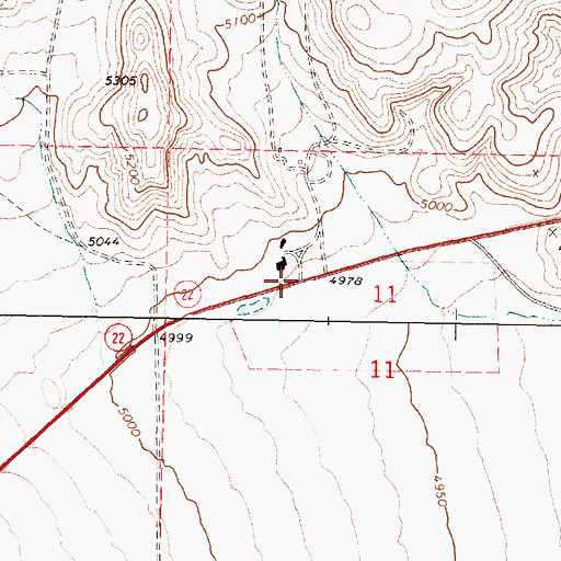 Topographic Map of Lidy Hot Springs, ID