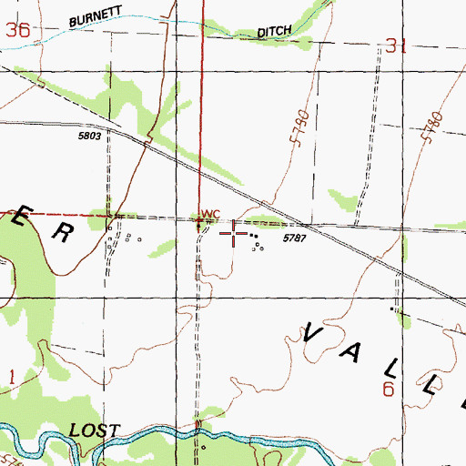Topographic Map of Rothas, ID