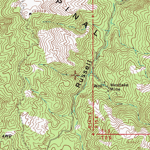 Topographic Map of Maverick Spring, AZ