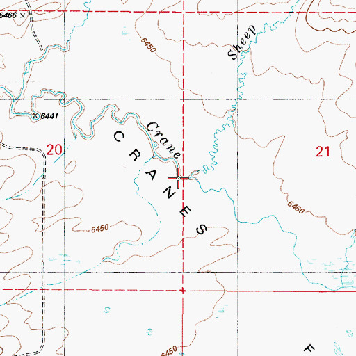 Topographic Map of Sheep Creek, ID