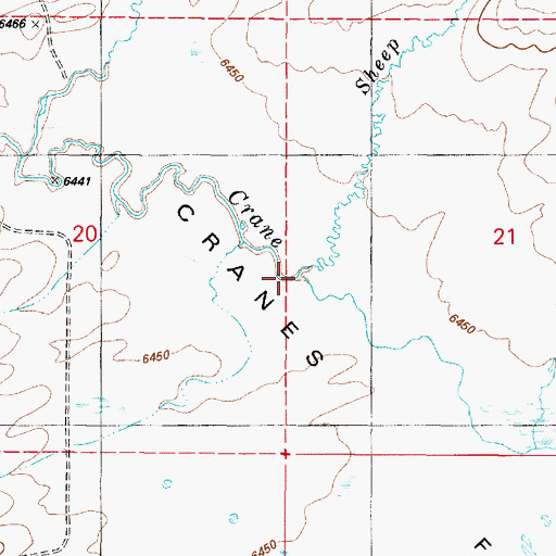 Topographic Map of Sheep Creek, ID