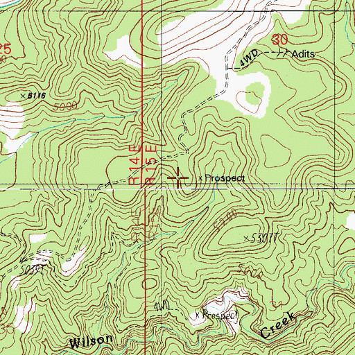 Topographic Map of Maxwell Tank, AZ