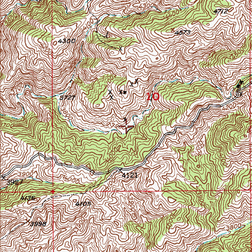 Topographic Map of Mays Gap Well, AZ