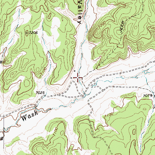Topographic Map of Dipping Bucket Valley, AZ
