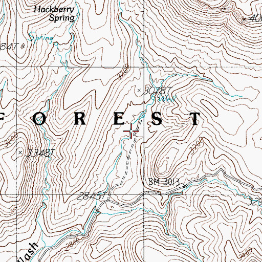 Topographic Map of Meddler Wash Well, AZ