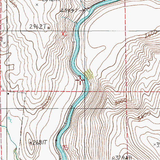 Topographic Map of Barton, ID