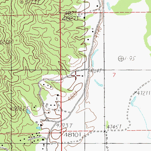 Topographic Map of Belvidere, ID