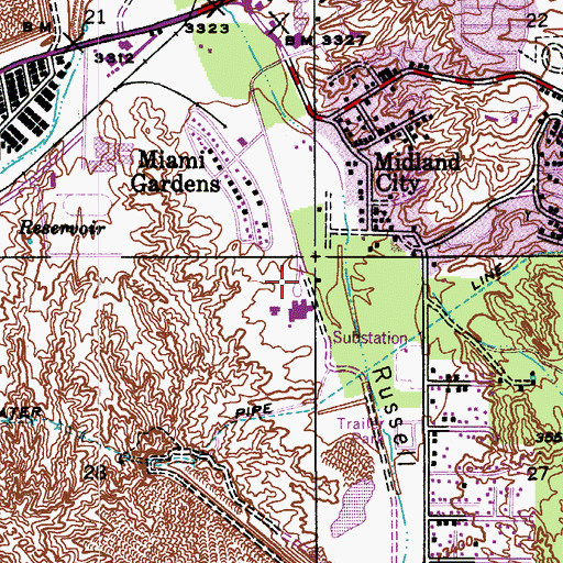 Topographic Map of Cobre Valley Regional Medical Center, AZ