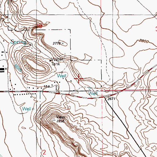 Topographic Map of Chattin Hill, ID