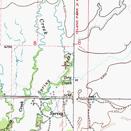 Topographic Map of Ching Creek, ID