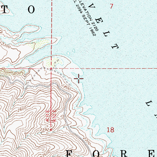 Topographic Map of Mills Cove Area, AZ