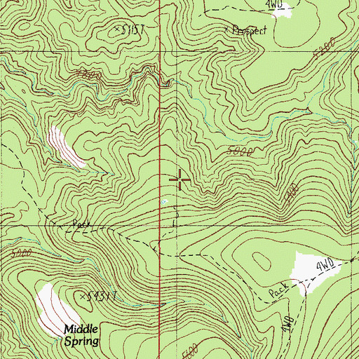 Topographic Map of Mineral Tank, AZ