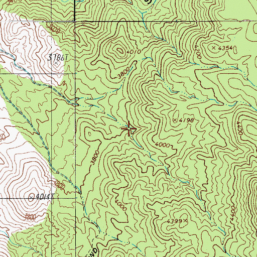 Topographic Map of Montes Spring, AZ