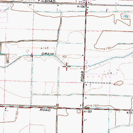 Topographic Map of D-Twelve Drain, ID