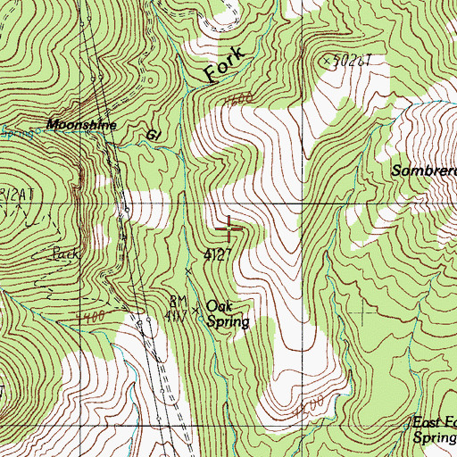 Topographic Map of Moonshine Tank, AZ
