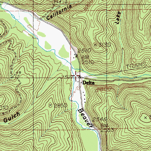 Topographic Map of Delta, ID