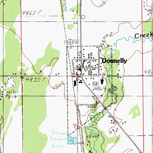 Topographic Map of Donnelly, ID