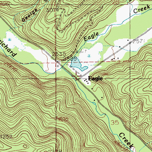 Topographic Map of Eagle, ID