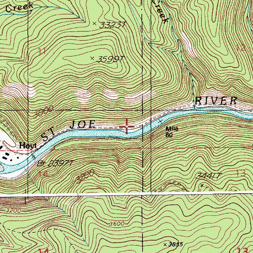 Topographic Map of Ethelton, ID