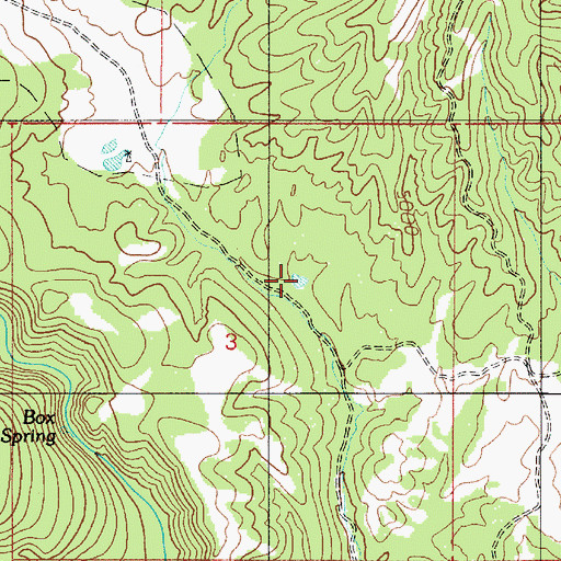 Topographic Map of Natural Tank, AZ
