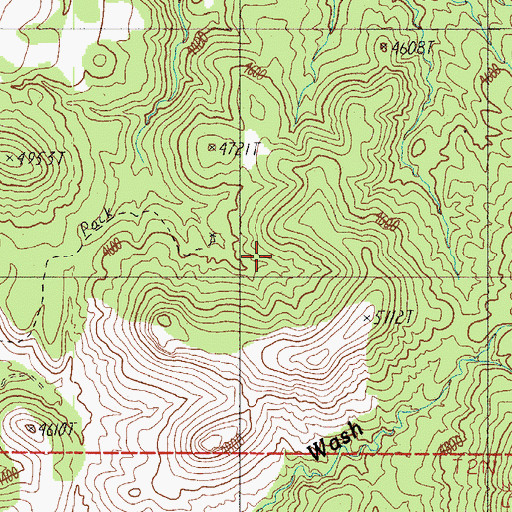Topographic Map of New Water Well, AZ