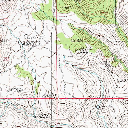 Topographic Map of Oak Creek Tank, AZ