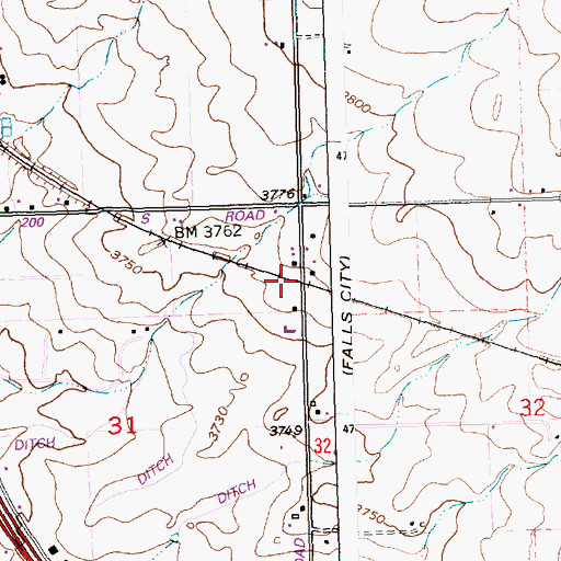 Topographic Map of Haytown (historical), ID
