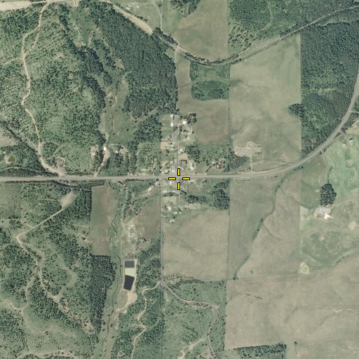 Aerial/Satellite Image of Helmer, ID