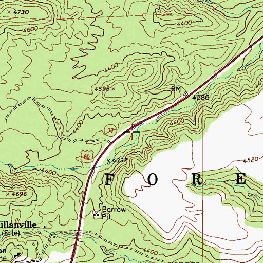 Topographic Map of Oakie Spring, AZ