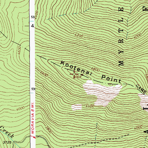 Topographic Map of Kootenai Point, ID