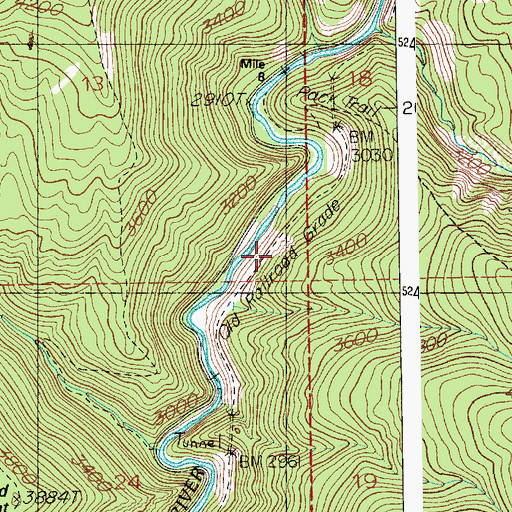 Topographic Map of Kyle (historical), ID
