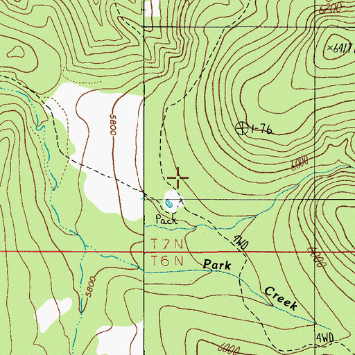 Topographic Map of Park Tank, AZ