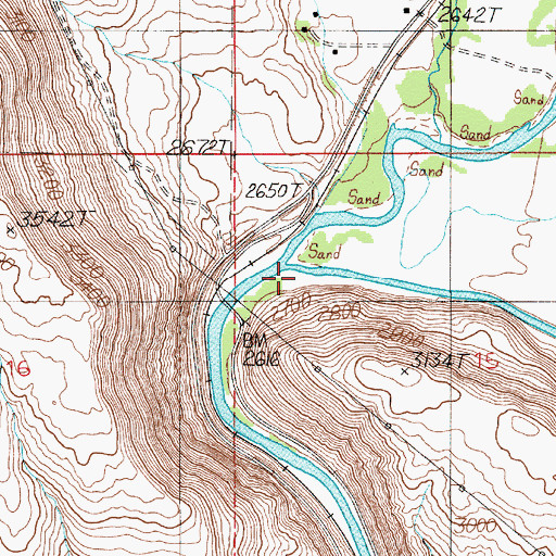 Topographic Map of Little Weiser River, ID