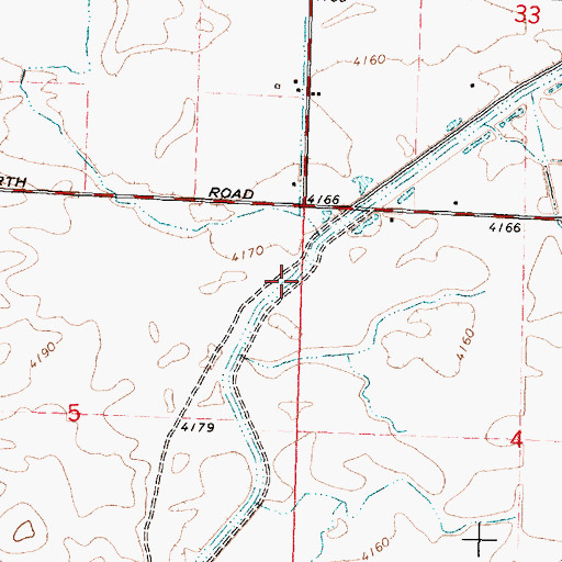 Topographic Map of Main North Side Canal, ID
