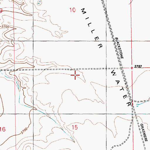 Topographic Map of Miller Water Table, ID