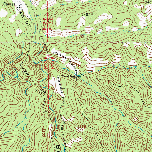 Topographic Map of Peach Hollow Tank, AZ