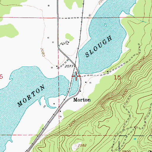 Topographic Map of Morton, ID