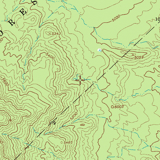Topographic Map of Pigeon Tank, AZ