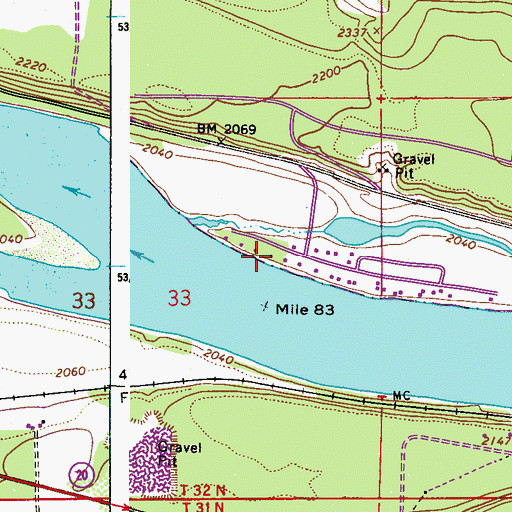 Topographic Map of Newport Hill, ID