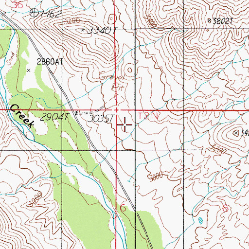 Topographic Map of Pinal Well, AZ