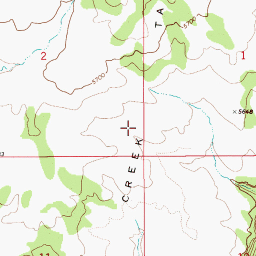 Topographic Map of Nickel Creek Table, ID