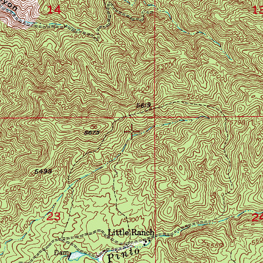 Topographic Map of Pinto Tank, AZ
